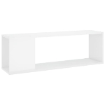 Mobile TV Bianco Lucido 100x24x32 cm in Truciolato