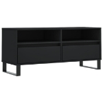 Mobile Porta TV Nero 100x34,5x44,5 cm in Legno Multistrato