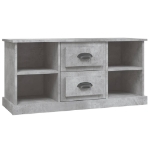 Mobile Porta TV Grigio Cemento 99,5x35,5x48cm Legno Multistrato