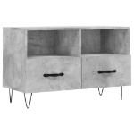 Mobile per TV Grigio Cemento 80x36x50 cm Legno Multistrato