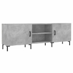 Mobile Porta TV Grigio Cemento 150x30x50cm in Legno Multistrato