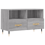 Mobile Porta TV Grigio Sonoma 80x36x50 cm in Legno Multistrato