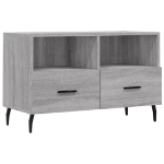 Mobile Porta TV Grigio Sonoma 80x36x50 cm in Legno Multistrato