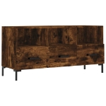 Mobile Porta TV Rovere Fumo 102x36x50 cm in Legno Multistrato