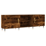 Mobile Porta TV Rovere Fumo 150x30x50 cm in Legno Multistrato