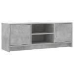 Mobile Porta TV Grigio Cemento 102x30x37,5 cm Legno Multistrato