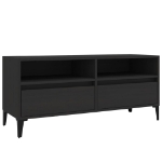 Mobile Porta TV Nero 100x34,5x44,5 cm in Legno Multistrato