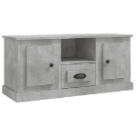 Mobile Porta TV Grigio Cemento 100x35,5x45cm Legno Multistrato