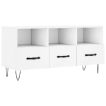 Mobile Porta TV Bianco 102x36x50 cm in Legno Multistrato