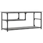 Mobile TV Grigio Sonoma 103x38x46,5cm Legno Multistrato Acciaio