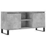 Mobile Porta TV Grigio Cemento 104x35x50cm in Legno Multistrato