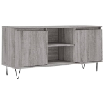 Mobile Porta TV Grigio Sonoma 104x35x50 cm in Legno Multistrato