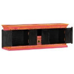 Mobile Porta TV Rosa 110x30x40 cm in Legno Massello di Mango
