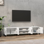 Mobile Porta TV Bianco 180x31,5x40 cm in Legno Multistrato
