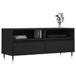 Mobile Porta TV Nero 100x34,5x44,5 cm in Legno Multistrato