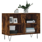 Mobile Porta TV Rovere Fumo 69,5x30x50 cm in Legno Multistrato