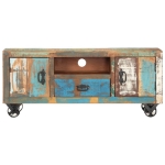 Mobile Porta TV 120x30x50 cm in Legno Massello di Recupero