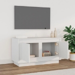 Mobile Porta TV Bianco 80x35x45 cm in Legno Multistrato