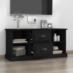 Mobile Porta TV Nero 99,5x35,5x48 cm in Legno Multistrato