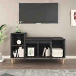 Mobile Porta TV Nero 100x35x55 cm in Legno Multistrato