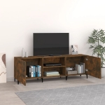 Mobile Porta TV Rovere Fumo 150x30x50 cm in Legno Multistrato