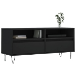 Mobile Porta TV Nero 100x34,5x44,5 cm in Legno Multistrato