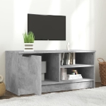 Mobile Porta TV Grigio Cemento 80x35x36,5 cm Legno Multistrato