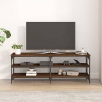 Mobile Porta TV Rovere Marrone 140x30x50 cm Legno Multistrato