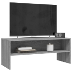 Mobile Porta TV Grigio Sonoma 100x40x40 cm in Legno Multistrato