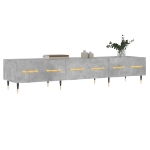 Mobile Porta TV Grigio Cemento 150x36x30 cm Legno Multistrato