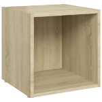 Mobili Porta TV 2pz Rovere Sonoma 37x35x37 cm Legno Multistrato