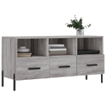 Mobile TV Grigio Sonoma 102x36x50 cm in Legno Multistrato