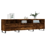 Mobile Porta TV Rovere Fumo 150x30x44,5 cm in Legno Multistrato