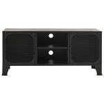 Mobile Porta TV Grigio 105x36x47 cm in Metallo e MDF