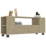 Mobile per TV Rovere Sonoma 120x35x48 cm Legno Multistrato