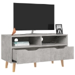 Mobile Porta TV Grigio Cemento 90x40x48,5 cm Legno Multistrato