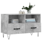 Mobile per TV Grigio Cemento 80x36x50 cm Legno Multistrato