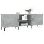Mobile Porta TV Grigio Cemento 150x30x50cm in Legno Multistrato
