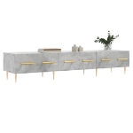 Mobile Porta TV Grigio Cemento 150x36x30 cm Legno Multistrato