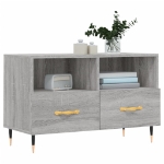 Mobile Porta TV Grigio Sonoma 80x36x50 cm in Legno Multistrato