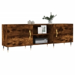 Mobile Porta TV Rovere Fumo 150x30x50 cm in Legno Multistrato