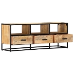 Mobile Porta TV 120x30x45 cm in Legno Massello di Mango