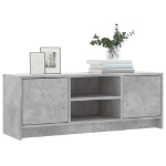 Mobile Porta TV Grigio Cemento 102x30x37,5 cm Legno Multistrato