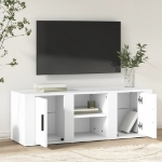 Mobile Porta TV Bianco 100x31,5x35 cm in Legno Multistrato