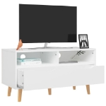 Mobile Porta TV Bianco 90x40x48,5 cm in Legno Multistrato