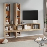 Mobile Porta TV a Parete Rovere Sonoma in Legno Multistrato
