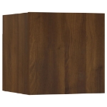 Armadietti TV a Parete 8 pz Rovere Marrone 30,5x30x30 cm
