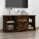 Mobile Porta TV Rovere Fumo 99,5x35,5x48cm in Legno Multistrato