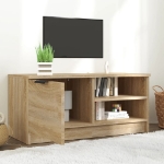 Mobile Porta TV Rovere Sonoma 80x35x36,5cm in Legno Multistrato