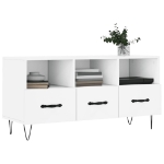 Mobile Porta TV Bianco 102x36x50 cm in Legno Multistrato